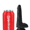 King Cock 6 Inch with Balls - Black