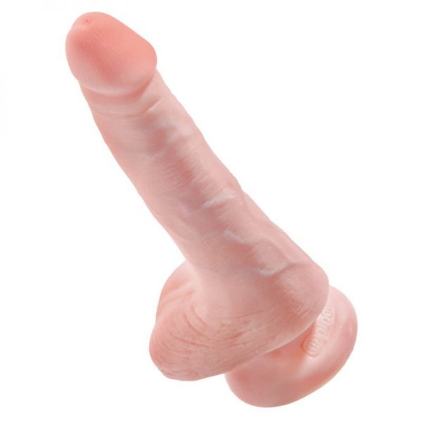 King Cock 6 Inch with Balls - Flesh